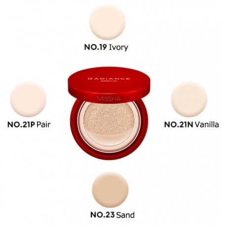 Kušons priekš sejas Missha Radiance Perfect Fit Cushion Foundation SPF 50+ PA+++