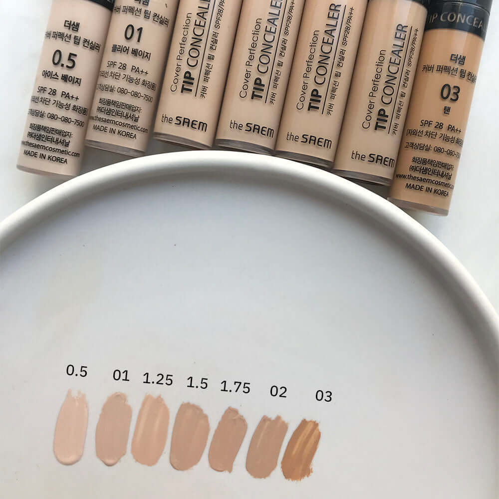 Šķidrais korektors The Saem Cover Perfection Tip Concealer
