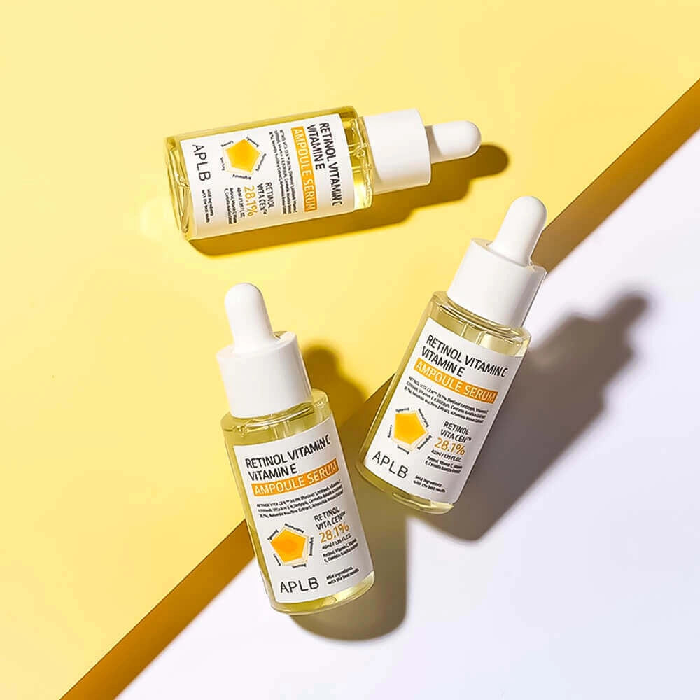 Stiprinošs ampulu serums ar retinolu APLB Retinol Vitamin C Vitamin E Ampoule Serum