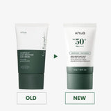 Nomierinošs saules aizsargkrēms ar houtūniju Anua Heartleaf Silky Moisture Sun Cream SPF50+PA++++