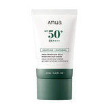 Nomierinošs saules aizsargkrēms ar houtūniju Anua Heartleaf Silky Moisture Sun Cream SPF50+PA++++