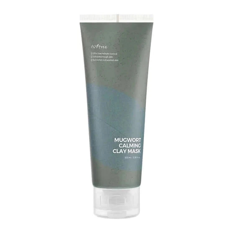 Māla maska ar vībotnes ekstraktu problemātiskai ādai IsNtree Mugwort Calming Clay Mask
