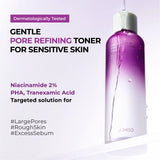 Toneris poru samazināšanai Jumiso Niacinamide 2+ Pore Smoothing Toner
