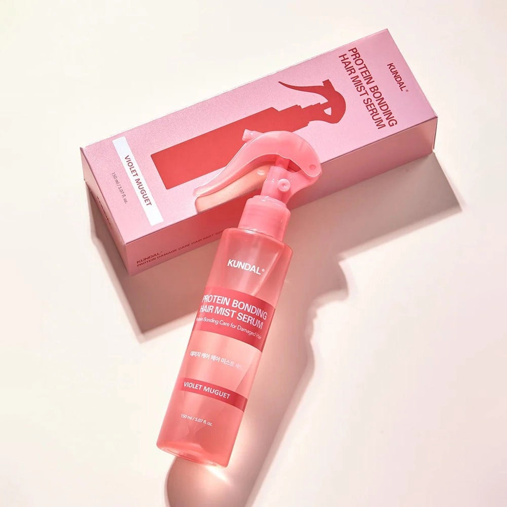 Atjaunojoša matu migla Kundal Protein Bonding Hair Mist Serum Violet Muguet