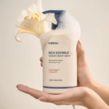Mitrinošs krēmveida dušas gels Kundal Rich Soymilk Body Wash Mellow Vanilla