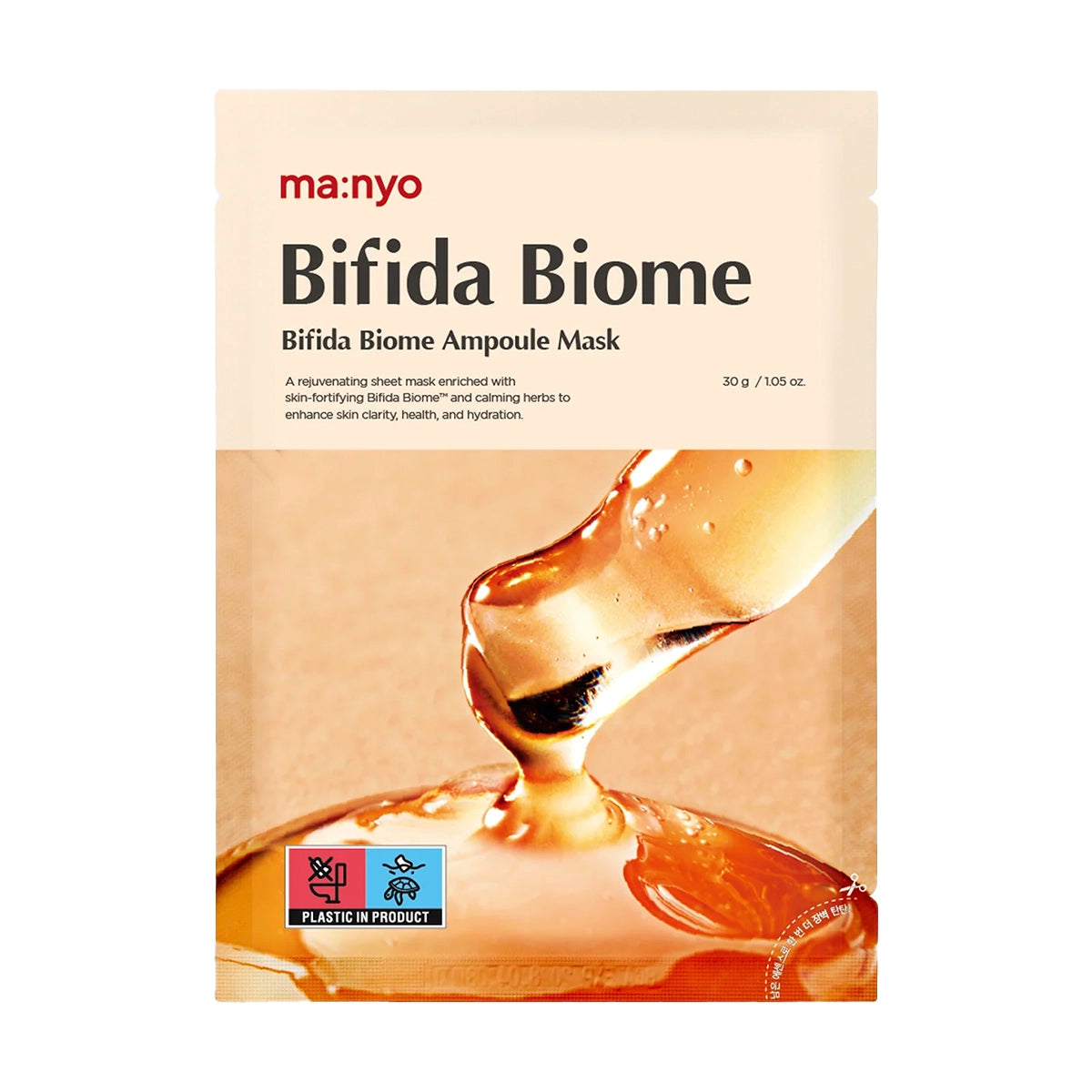 Atjaunojoša maska ar probiotiķiem Manyo Bifida Biome Ampoule Mask