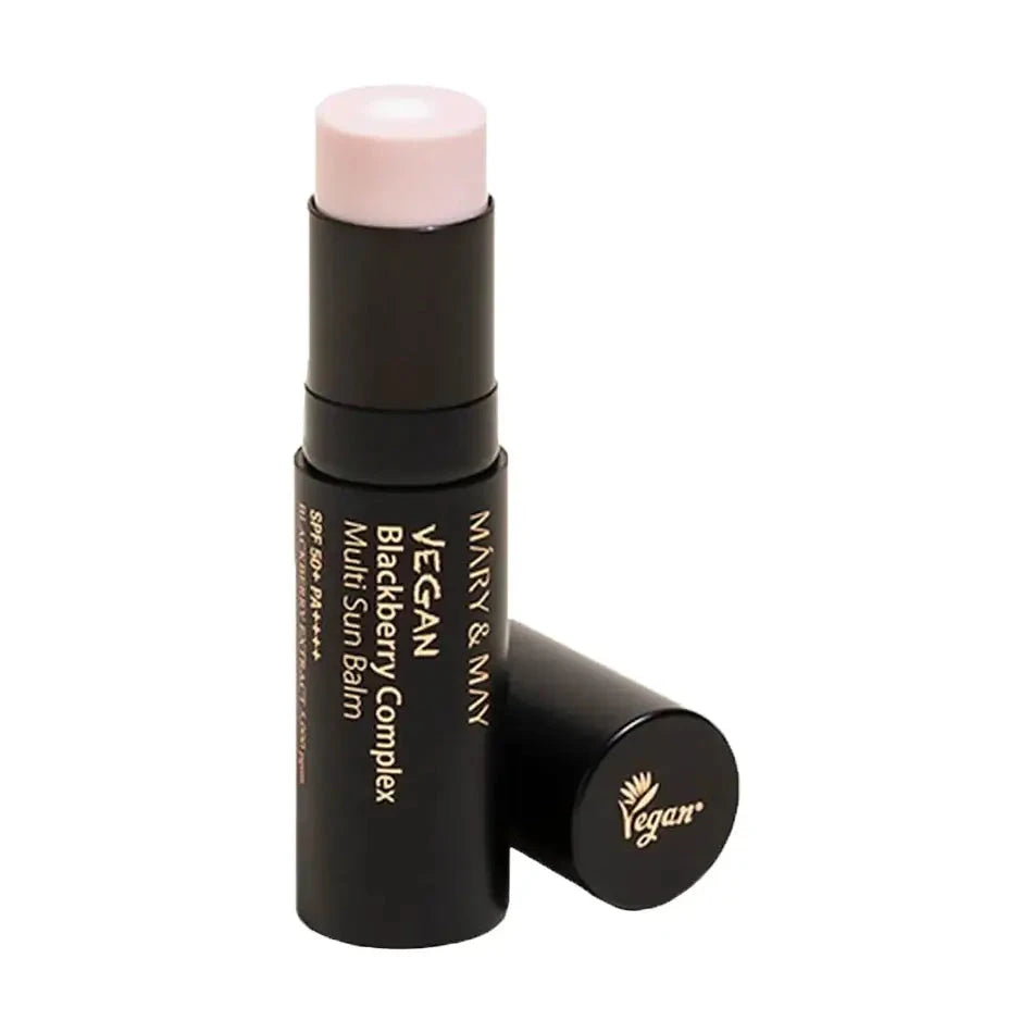 Saules aizsargzīmulis ar kazenēm Mary&May Vegan Blackberry Complex Multi Sun Balm SPF50+ PA++++