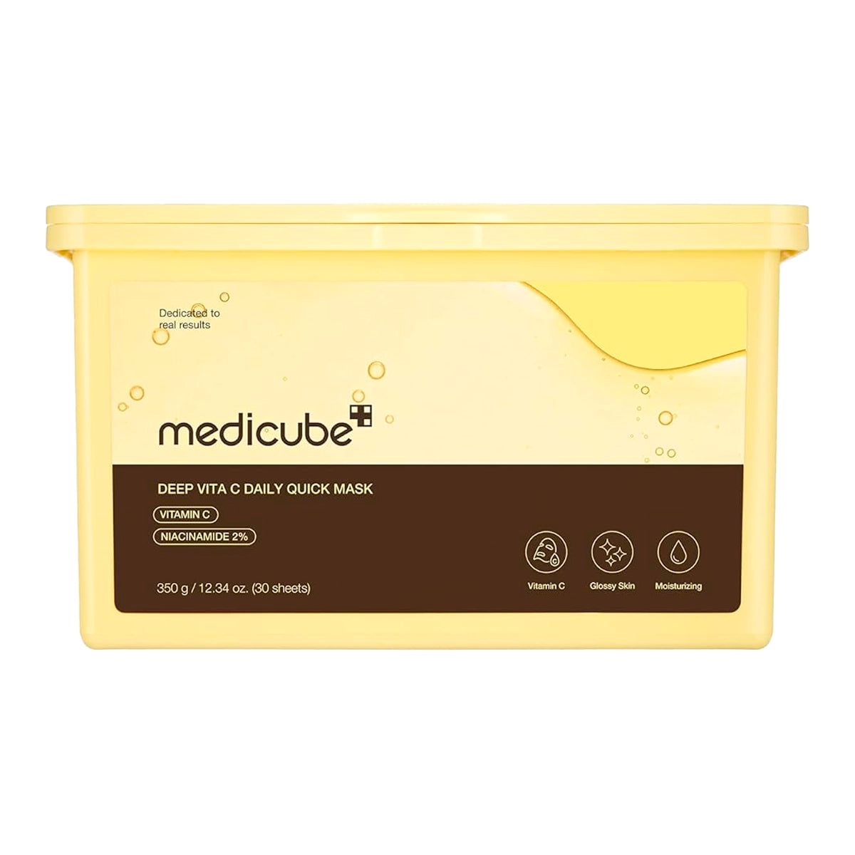 Izgaismojošas auduma maskas mirdzumam Medicube Deep Vita C Daily Quick Mask