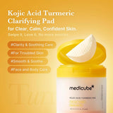 Eksfoliējoši tonera spilventiņi Medicube Kojic Acid Turmeric Pad