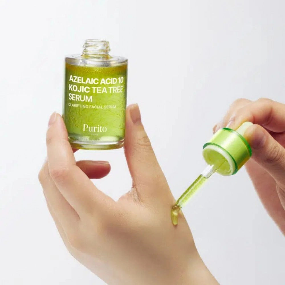 Serums pret akni Purito Seoul Azelaic Acid 10 Kojic Tea Tree Serum