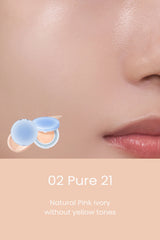Gaisīgs ādu mitrinošs kušons Rom&nd Bare Water Cushion