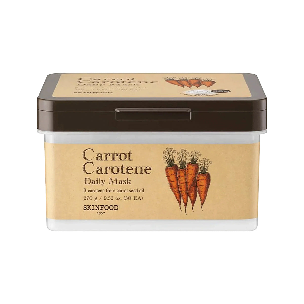 Lokšņu masku komplekts Skinfood Carrot Carotene Daily Mask