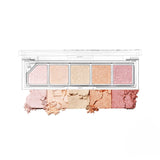 Kompakta miesaskrāsas acu ēnu palete Unleashia Mood Shower Face Palette
