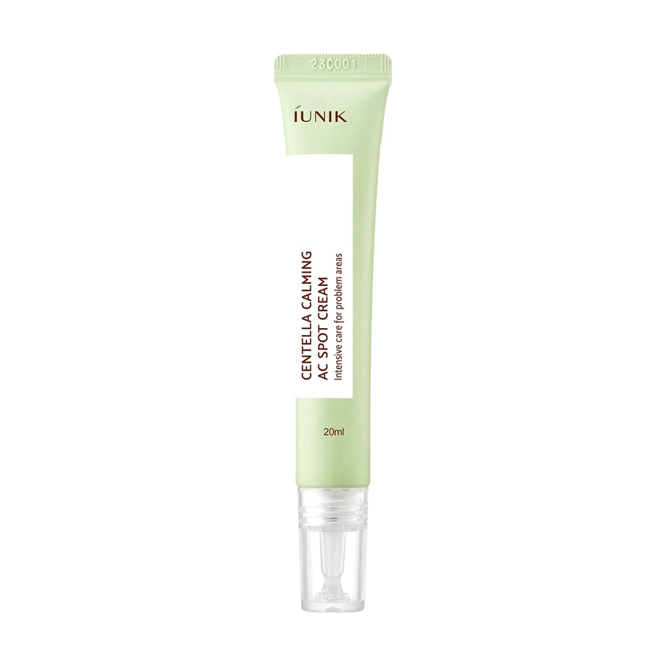 Punktveida uzklāšanai paredzēts krēms piņņu novēršanai iUNIK Centella Calming AC Spot Cream